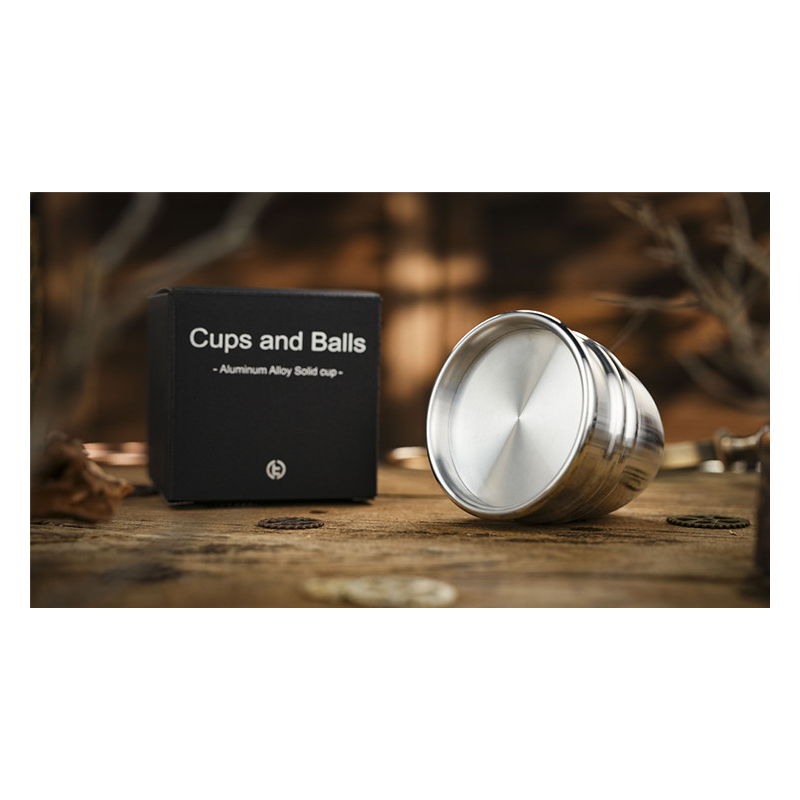 Aluminum Alloy Cups and Balls Matching Solid Cup by TCC Magic