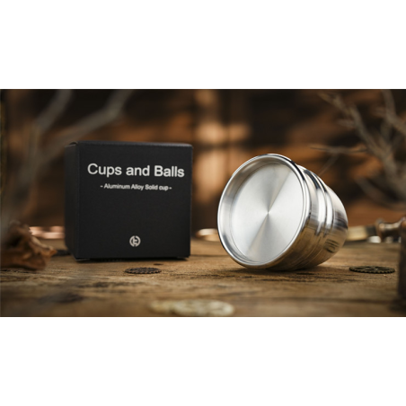 Aluminum Alloy Cups and Balls Matching Solid Cup by TCC Magic