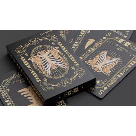 Medical Poker (Black) Playing Cards