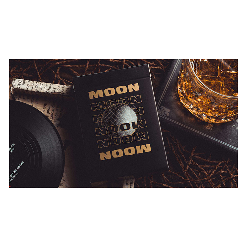 Moon (Black) Playing Cards