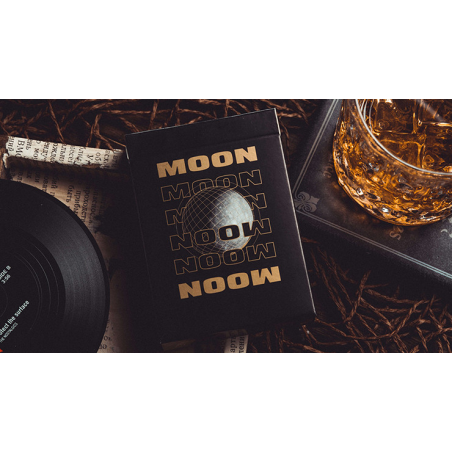 Moon (Black) Playing Cards