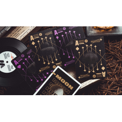 Moon (Black) Playing Cards