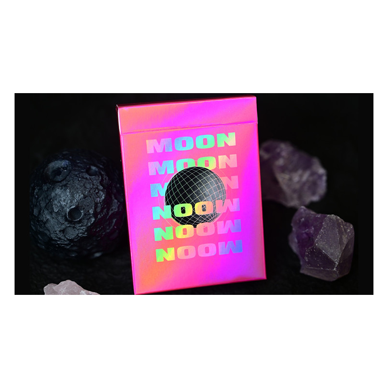 Moon (Pink Holo) Playing Cards
