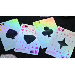 Moon (White Holo) Playing Cards