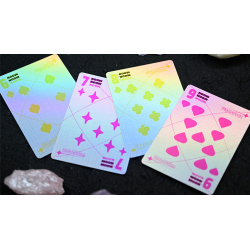 Moon (White Holo) Playing Cards