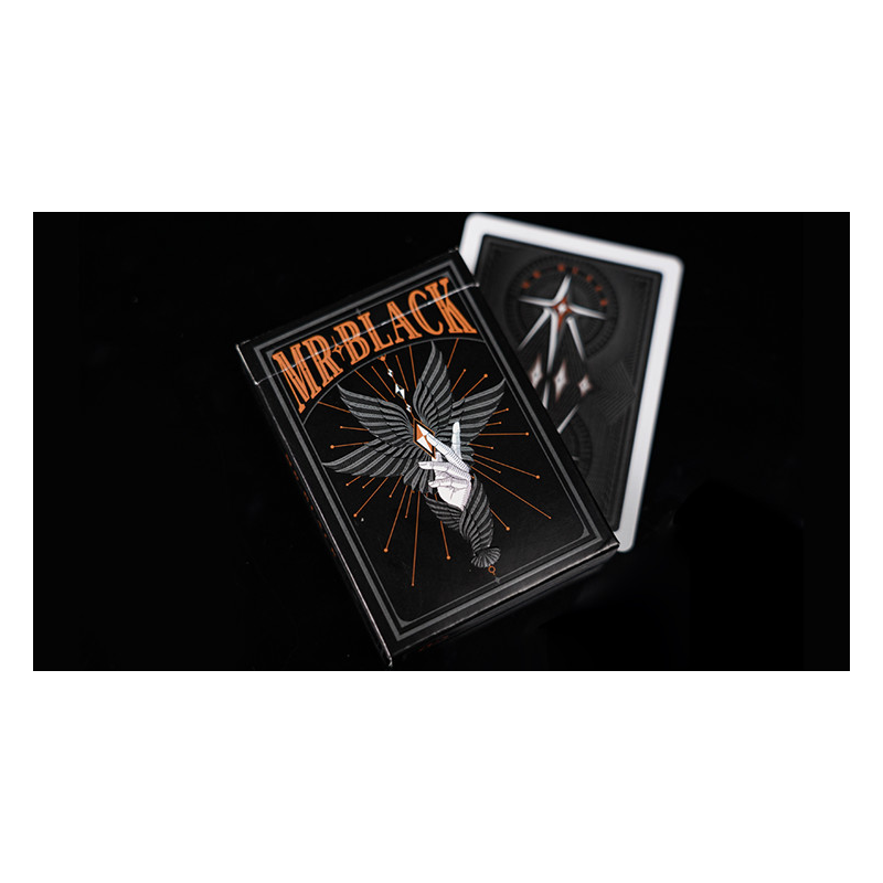 Mr. Black V1 (Black) Playing Cards