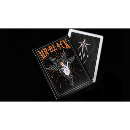 Mr. Black V1 (Black) Playing Cards