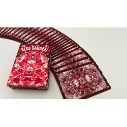Neko Samurai (Red) Playing Cards