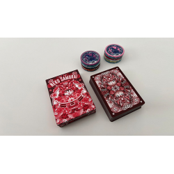 Neko Samurai (Red) Playing Cards