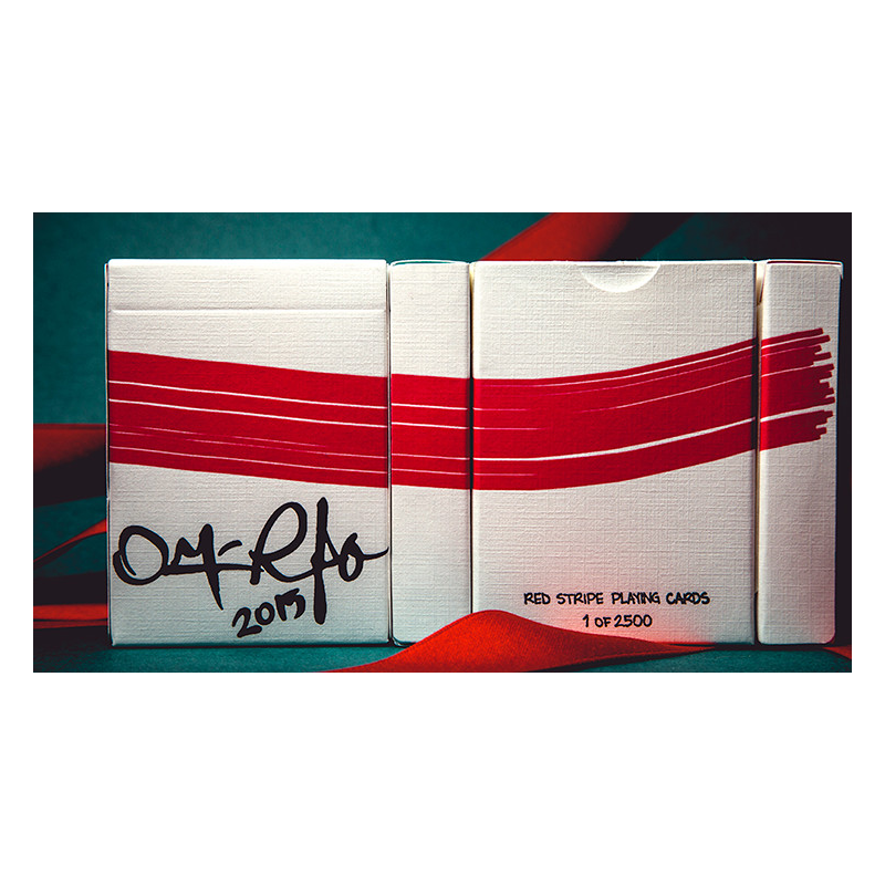 Red Stripe Playing Cards