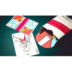 Red Stripe Playing Cards