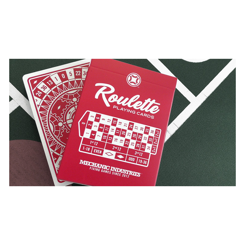 Roulette (Red) Playing Cards by Mechanic Industries