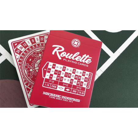 Roulette (Red) Playing Cards by Mechanic Industries