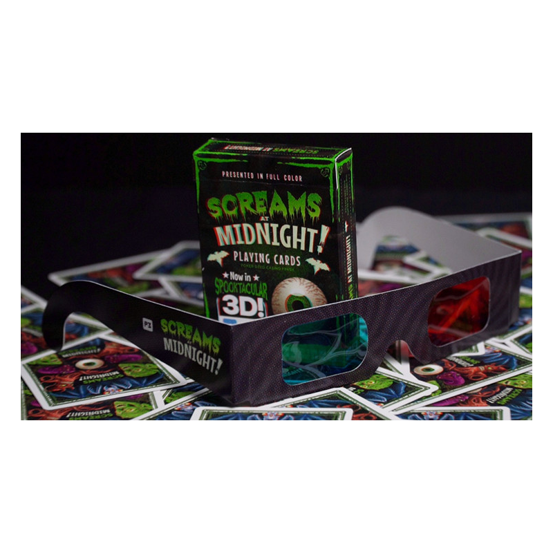 Screams at Midnight Playing Cards (3D-Glasses INCLUDED)