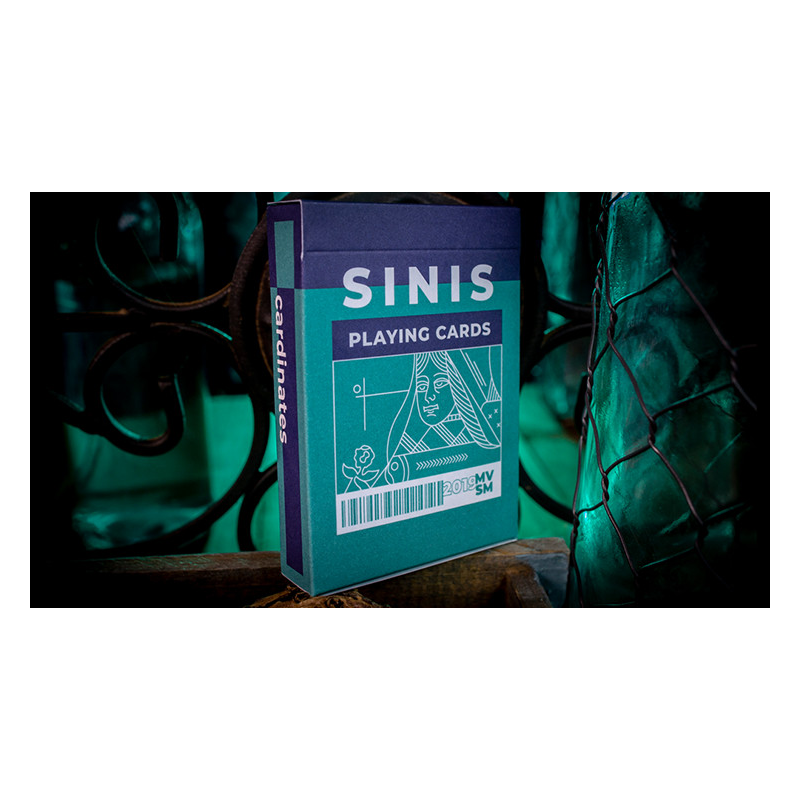 Sinis (Turquoise) Playing Cards by Marc Ventosa