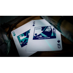 Sinis (Turquoise) Playing Cards by Marc Ventosa