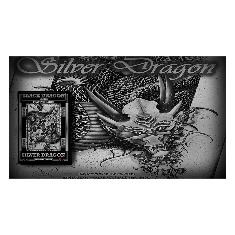 Silver Dragon (Standard Edition) Playing Cards by Craig Maidment
