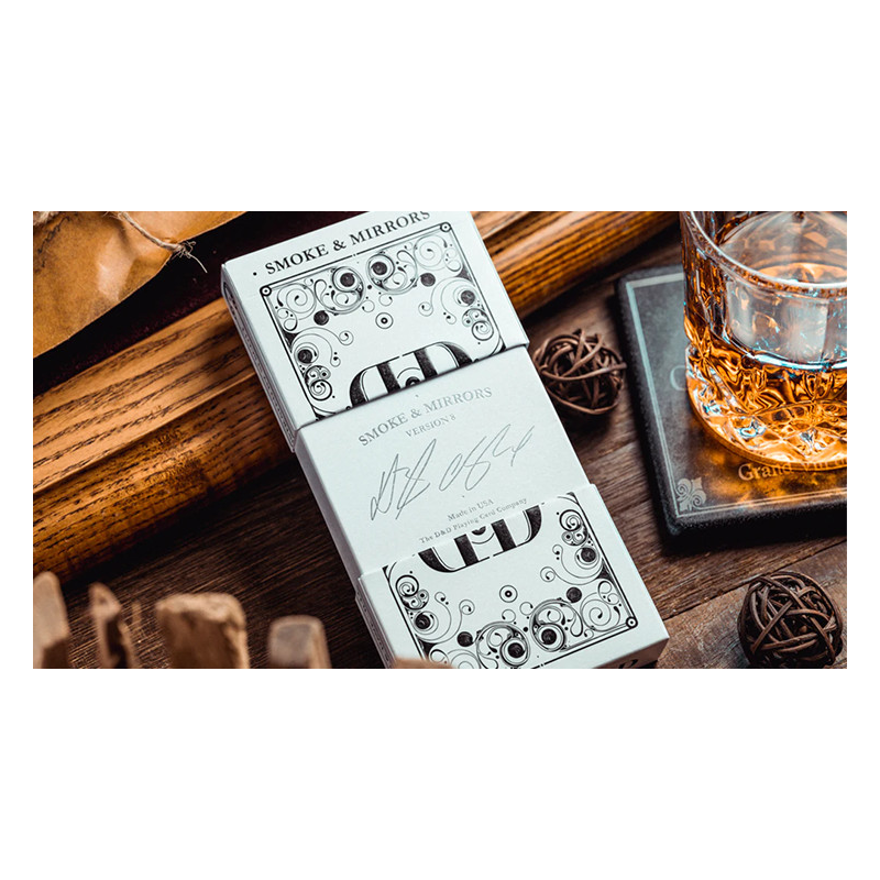 Smoke and Mirror (Smoke-White) Deluxe Limited Edition Playing Cards by Dan and Dave