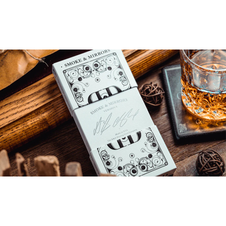 Smoke and Mirror (Smoke-White) Deluxe Limited Edition Playing Cards by Dan and Dave