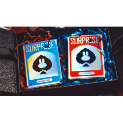 Limited Holographic Edition Surprise Deck V5 (Blue) Playing cards by Bacon Playing Card Company