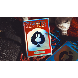 Limited Holographic Edition Surprise Deck V5 (Red) Playing cards by Bacon Playing Card Company