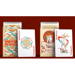 Three Rabbits with Ears Playing Cards
