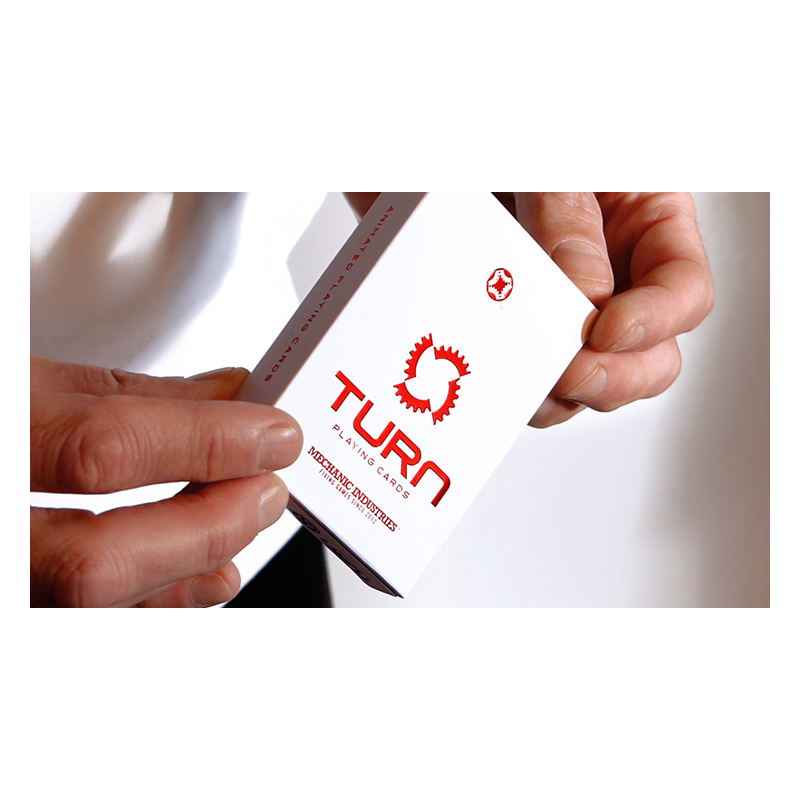 TURN (Red) Playing Cards by Mechanic Industries - Trick