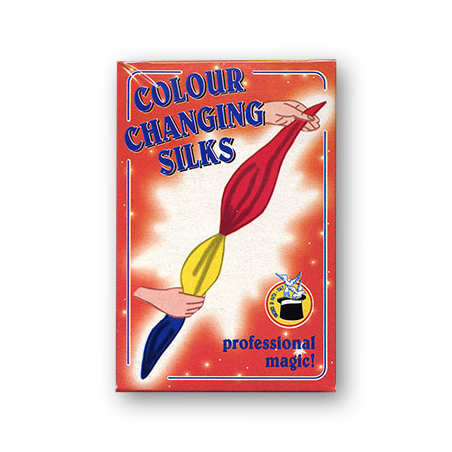 Color Changing Silks 4 color silks 12 inch (red/yellow bo x) by Vincenzo Di Fatta - Trick