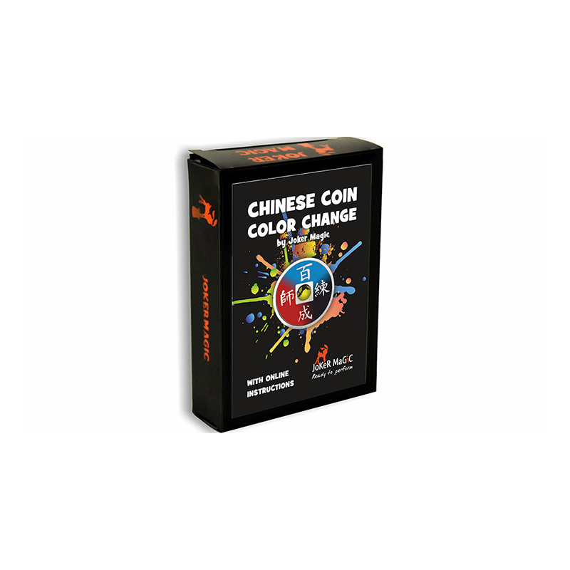 Chinese Coin Color Change (Gimmicks and Online Instructions) by Joker Magic - Trick