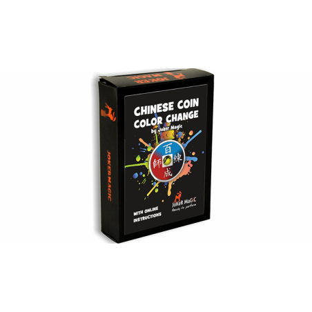 Chinese Coin Color Change (Gimmicks and Online Instructions) by Joker Magic - Trick