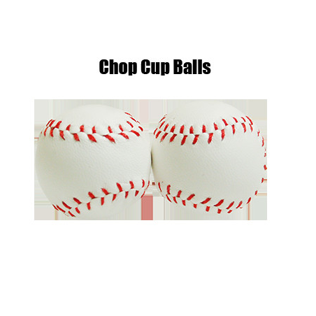 Chop Cup Balls White Leather (Set of 2) by Leo Smetsers - Trick