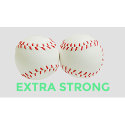 Strong Chop Cup Balls White Leather (Set of 2) by Leo Smetsers - Trick