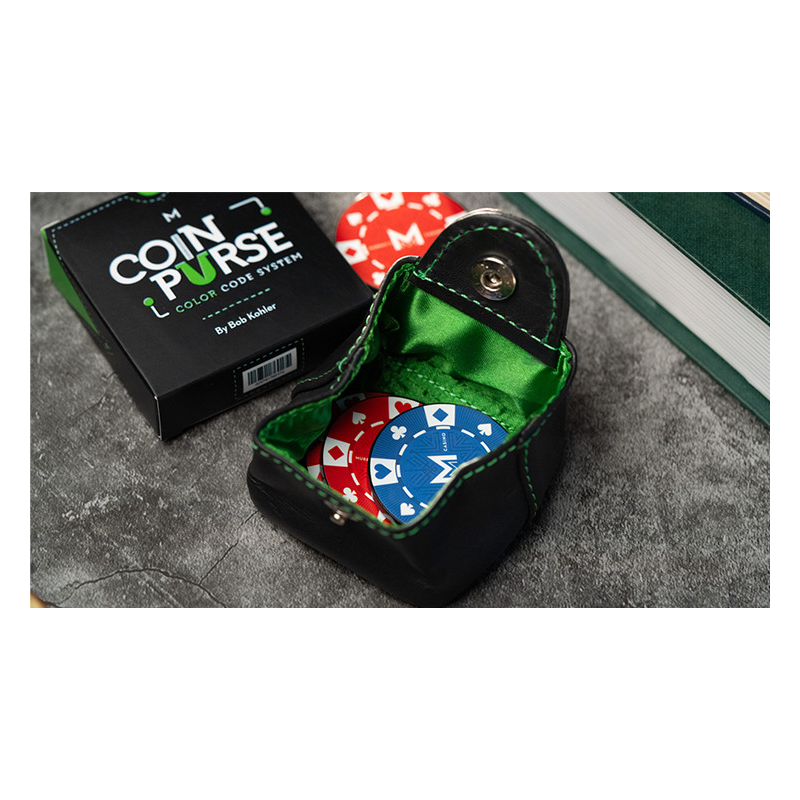 COLOR CODE COIN PURSE GREEN by Bob Kohler - Trick