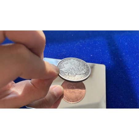 Copper Replica Morgan Double Face Coin by N2G - Trick