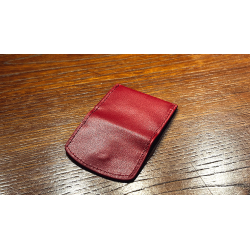 The Cowhide Coin Wallet (Red) by Bacon Magic - Trick