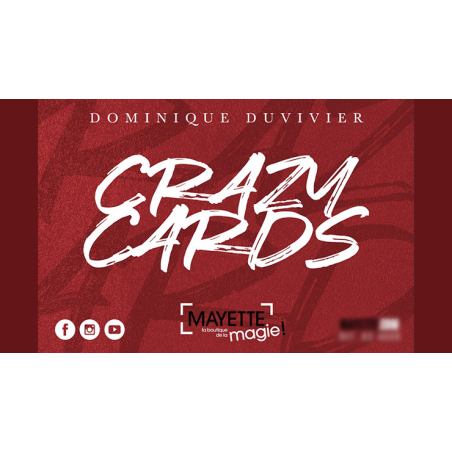 Crazy Cards (Gimmicks and Online Instructions) by Dominique Duvivier - Trick